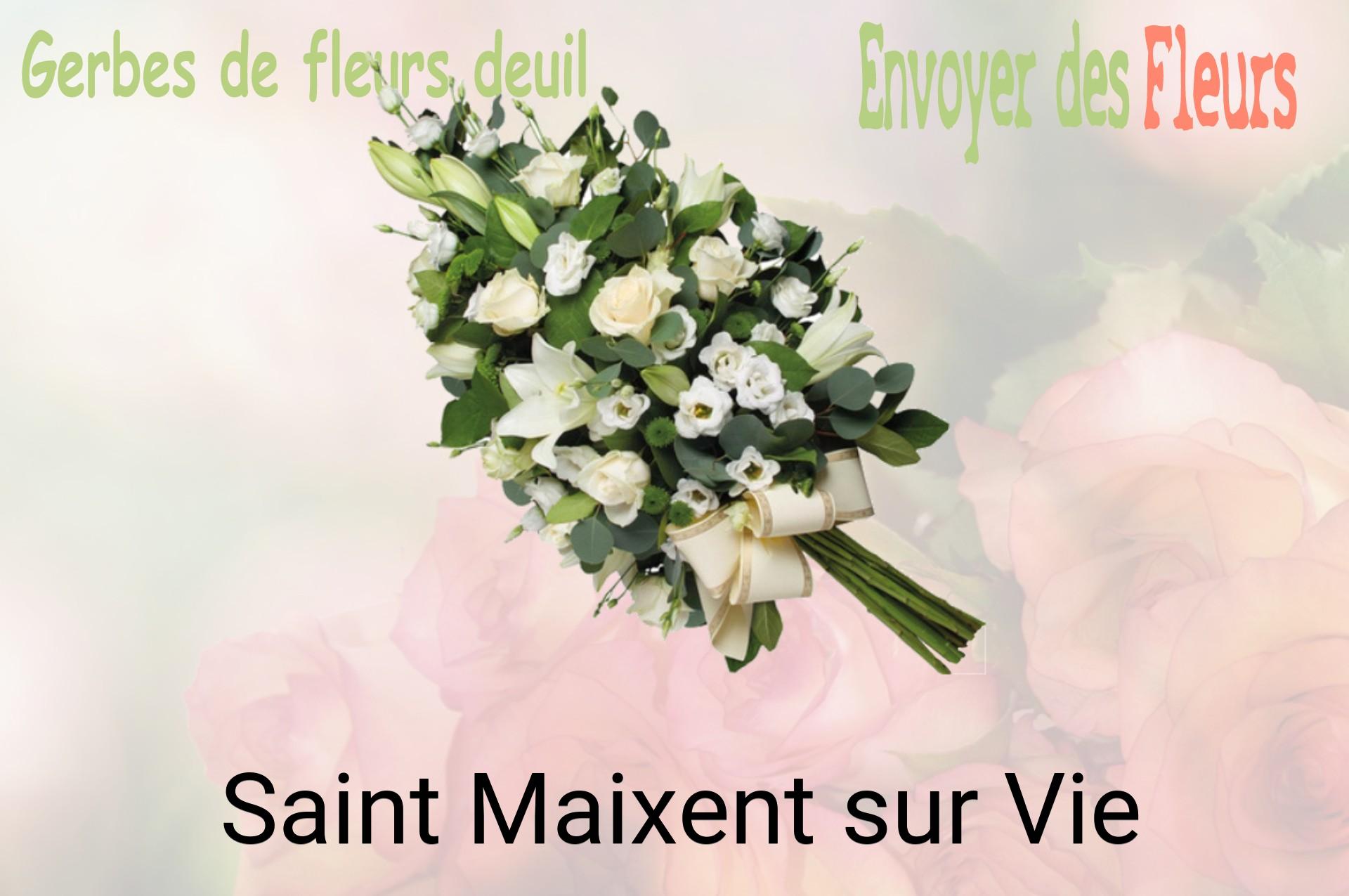 Gerbe de fleurs de deuil livrée à Saint-Maixent-sur-Vie